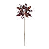 Glittered Poinsettia Flower Stem (Set of 2) Image 1