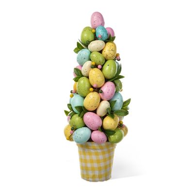 Glitzhome 16"H Easter Egg Table Tree Decor Image 1