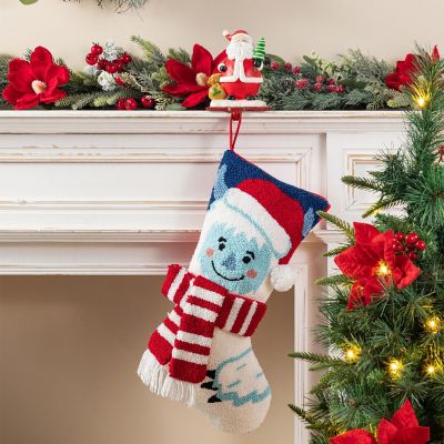 Glitzhome 21"L Hooked Stocking, Yeti Image 2