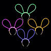 Glow Bunny Ear Headbands - 12 Pc. Image 1