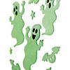 Glow In The Dark Ghosts Halloween Gel Window Clings - 9pc Image 3