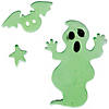 Glow In The Dark Ghosts Halloween Gel Window Clings - 9pc Image 4