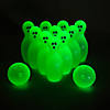 Glow-in-the-Dark Halloween Ghost Pin Plastic Bowling Game Image 1