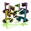 Glow-in-the-Dark Mini Golf Course Game for 4 Image 1