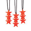 Glow Patriotic Star Necklaces - 12 Pc. Image 1