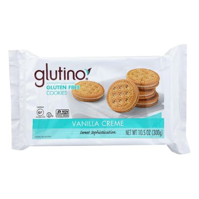 Glutino Creme Cookies Vanilla 10.5 oz Pack of 12 Image 1
