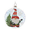 Gnome Ball Ornament (Set Of 12) 4"D Glass Image 2
