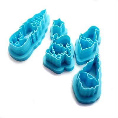 Gnome Clay Cutter Set, 5 pc, Christmas or Winter Image 1