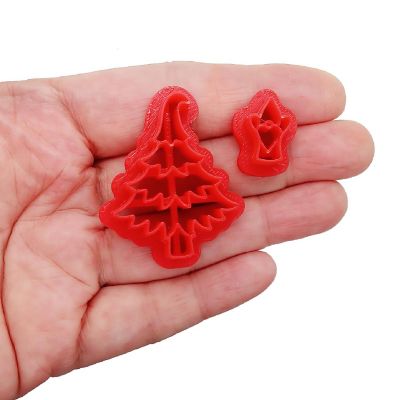 Gnome Clay Cutters - 4 Styles and Christmas Tree with Tiny Gnome Image 2