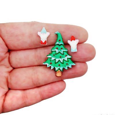 Gnome Clay Cutters - 4 Styles and Christmas Tree with Tiny Gnome Image 3