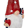 Gnome Holding Star Patriotic Outdoor Garden Statue - 16.5" Image 4