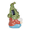 Gnome Meditating Solar Statue Image 1