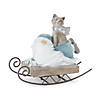 Gnome On Sled (Set Of 2) 5"H Resin Image 2