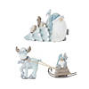 Gnome With Tree And Reindeer (Set Of 2) 4.75"H, 5"H Resin Image 1