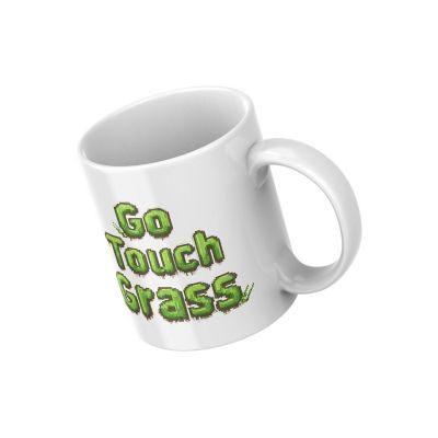 Go Touch Grass Mug by Dancing Littles Jungle Image 1
