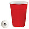 GoBig 36oz Giant Red Party Cups 50 PACK - Holds Twice as Much as Standard Party Cups | Includes 4 XL Pong Balls Image 1