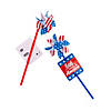 God Bless America Pinwheels with Card - 12 Pc. Image 1