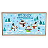 God Made Me Unique Snowman Cardstock Classroom Bulletin Board Set - 65 Pc. Image 1