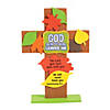 God Never Leaves Me Bible Verse Cross Stand Up Craft Kit - Makes 12 Image 1