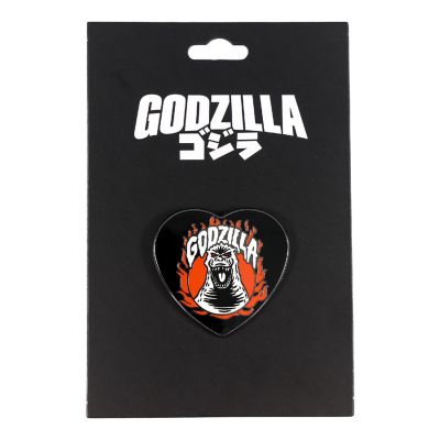 Godzilla Heart-Shaped Enamel Pin Image 1