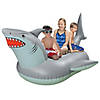 GoFloats Giant Inflatable Shark Pool Float With Shark Drink Float Image 1