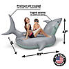 GoFloats Giant Inflatable Shark Pool Float With Shark Drink Float Image 4