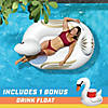 GoFloats Giant Inflatable Swan Pool Float And Drink Float Image 2