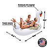 GoFloats Giant Inflatable Swan Pool Float And Drink Float Image 4