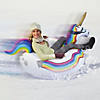 GoFloats Winter Snow Tube - Unicorn - The Ultimate Sled & Toboggan Image 2