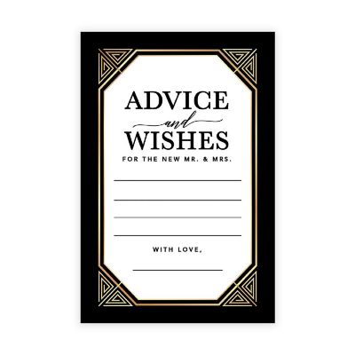 Gold Art Deco Advice 4x6IN 56PC Image 1