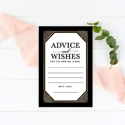 Gold Art Deco Advice 4x6IN 56PC Image 1