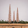 Gold Bottle Brush Pine Tree (Set Of 6) 15.75"H, 19.75"H, 24"H Plastic Image 1