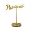 Gold Calligraphy Reserved Table Signs - 6 Pc. Image 1