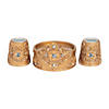 Gold Candle Holder Set Image 1