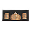 Gold Candle Holder Set Image 2