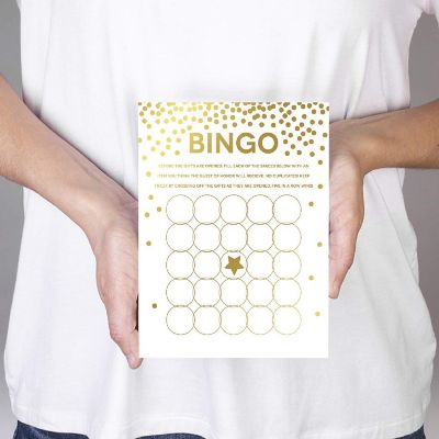 Gold Confetti Bingo Game 20pk Image 2
