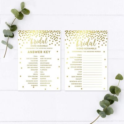 Gold Confetti Bridal Scramble 20pk Image 1