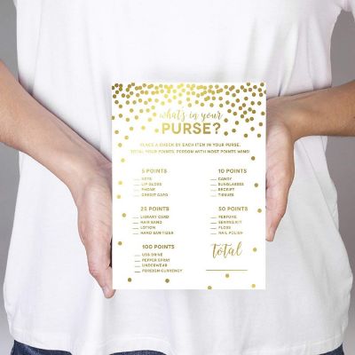 Gold Confetti Purse Game 20pk Image 2