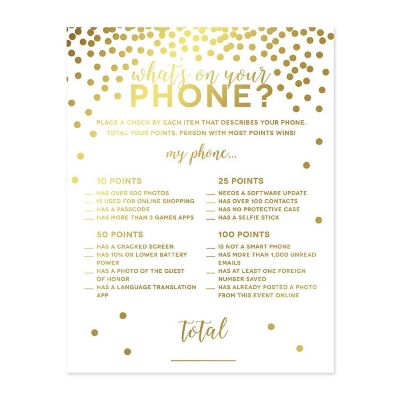 Gold Confetti What's on Your 20pk Image 1