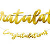 Gold Congratulations Garland Image 1
