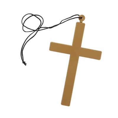 Gold Cross Necklace Costume Accessory Image 1