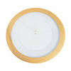 Gold Diamond Rim Clear Chargers - 12 Ct. Image 1