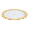 Gold Diamond Rim Clear Chargers - 12 Ct. Image 1