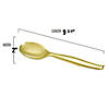 Gold Disposable Plastic Serving Flatware Set - Serving Spoons and Serving Forks (60 Pairs) Image 1