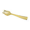 Gold Disposable Plastic Serving Forks (50 Serving Forks) Image 1