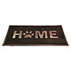 Gold Finish "Home" with Paw Print Rubber Doormat 18" x 30" Image 2