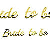 Gold Foil Bride-to-Be Garland Image 1