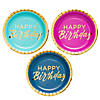 Gold Foil Happy Birthday Dinner Plates - 8 Pc. Image 1
