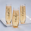Gold Foil Maid of Honor Stemless Wedding Glass Champagne Flute Image 1
