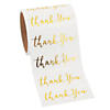 Gold Foil Modern Thank You Stickers - 100 Pc. Image 1